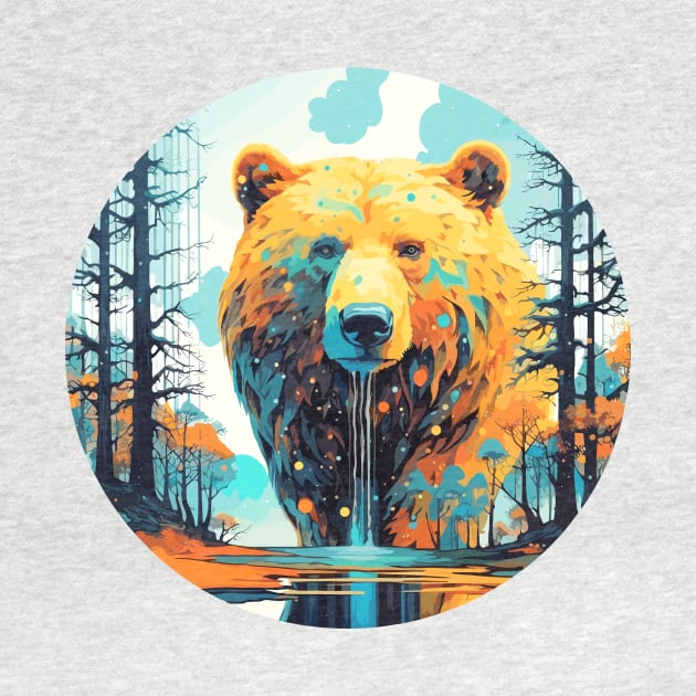 Grizzly Bear Animal World Predator Wild Nature Wilderness by Cubebox